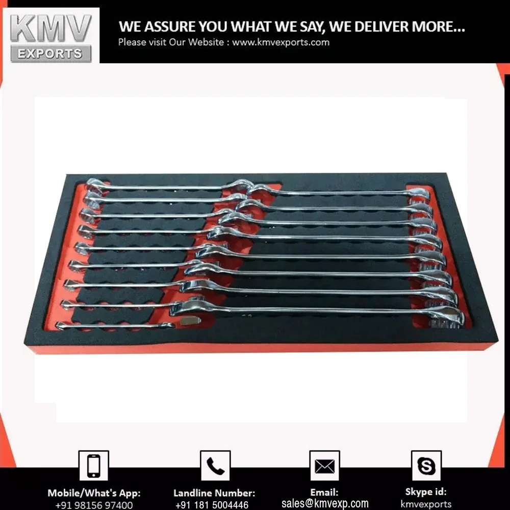 High Quality Custom Packaging Combination Wrench Spanner Hand Tool Set At Best Price