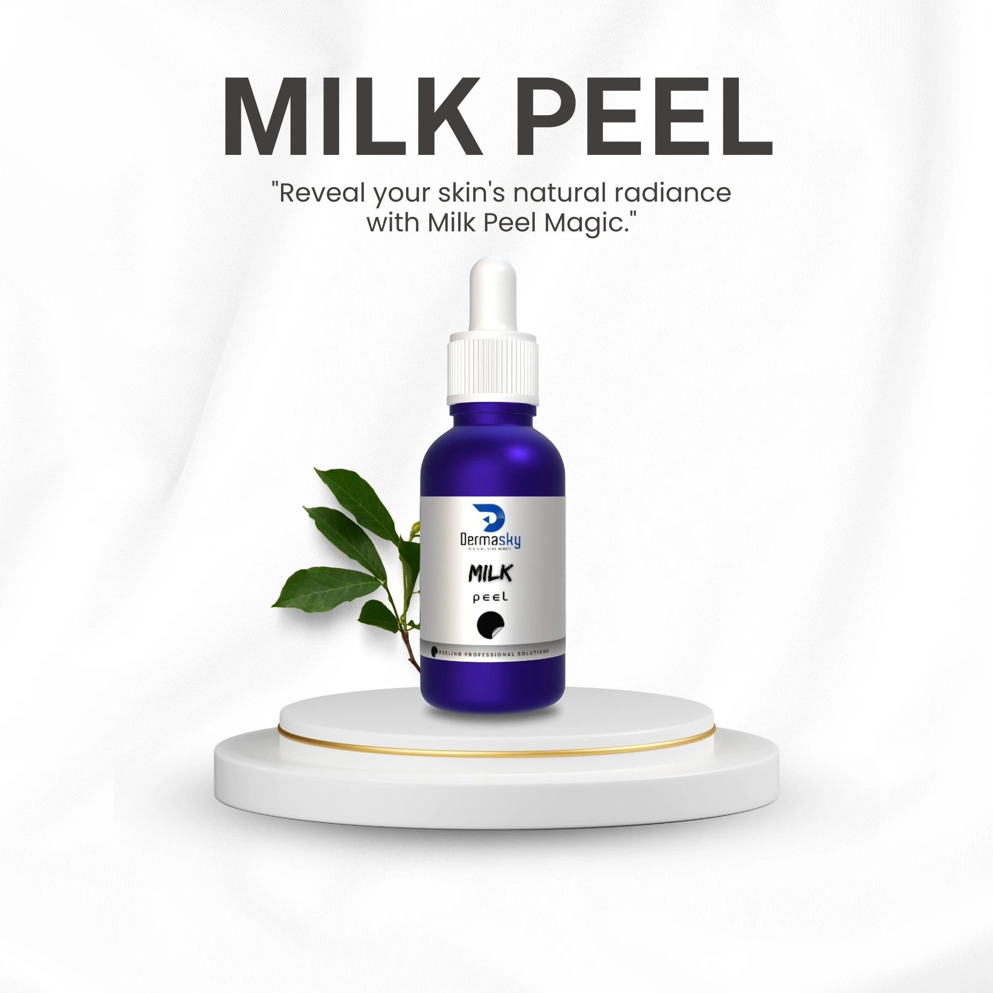 High Quality Authentic Skin Whitening Chemical peel Dermasky Milk peel 30ml bottle for face peeling skin lightening
