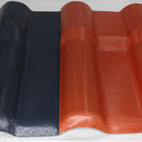 Impact-Resistant PVC Roofing Tiles colorful PVC Synthetic Resin Tiles for Villas