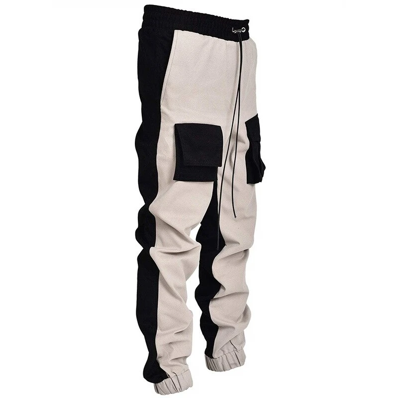 Custom utility cargo trousers wholesale mens stacked pants jogging pants sweatpants 100%cotton safety trouser