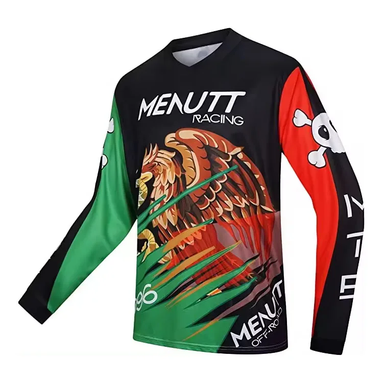 High Quality Wholesale Sportswear Blank Motocross Racing Jersey Off Road Downhill Jersey Motorcycle Jersey Long Sleeve Shirts