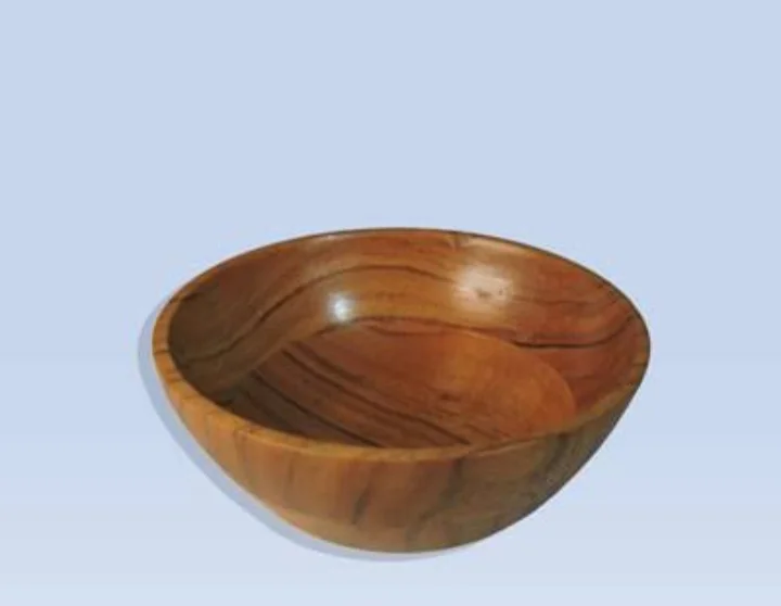 wooden serving bowl natural acacia wood food serving  bowl