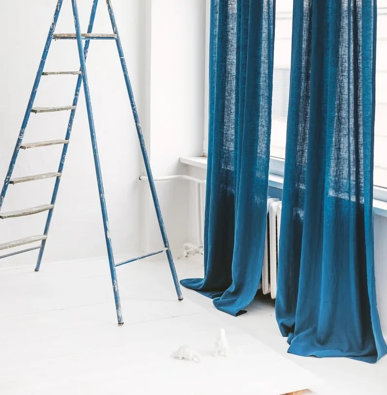 Льняная занавеска на заказ