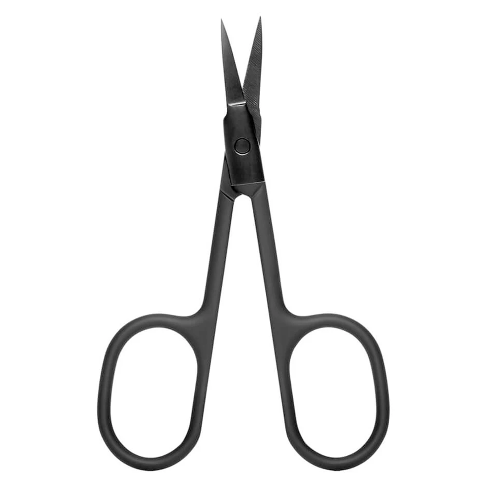 Wholesale eyelash scissors for eyelash extension and eyebrow Stainless Steel Make Up scissors with print logo