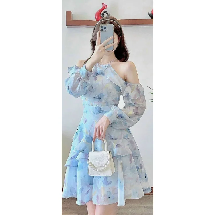 Summer Floral Dress Good Quality Comfortable For Ladies Luxury Design Customized Color From Vietnam Manufacturer