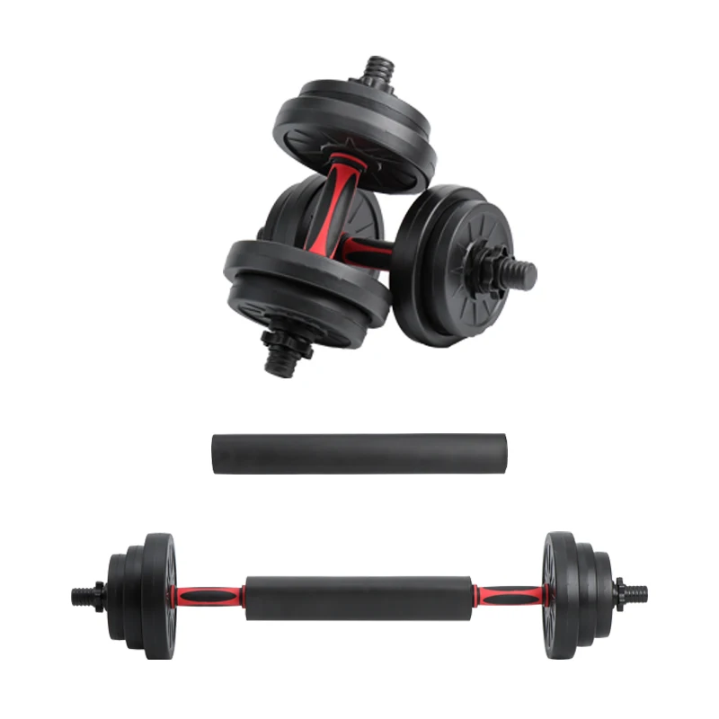 YES OR NO Custom Life Fitness 10 Kg 20Kg 30Kg Pvc Concrete Plastic Dumbell Set Cement Adjustable Dumbbells