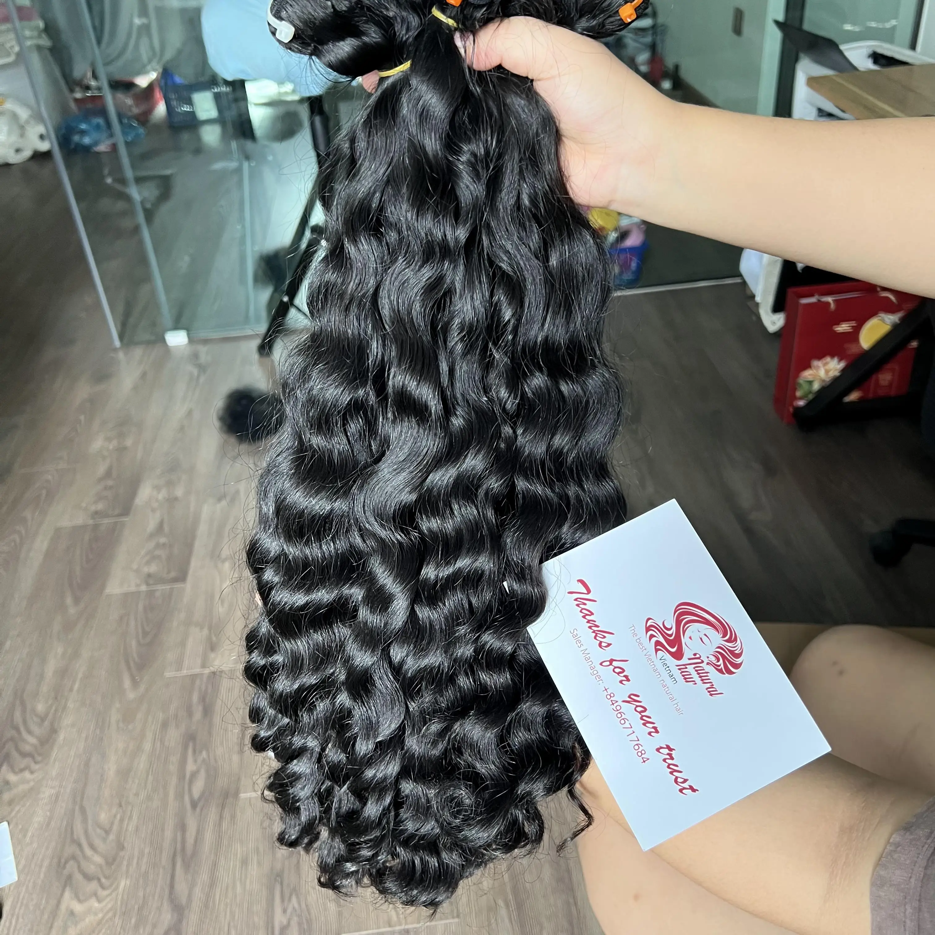 Vietnamese Hair Supplier Top Product Raw Vietnamese Burmese Curly Weft Hair Virgin Human Hair