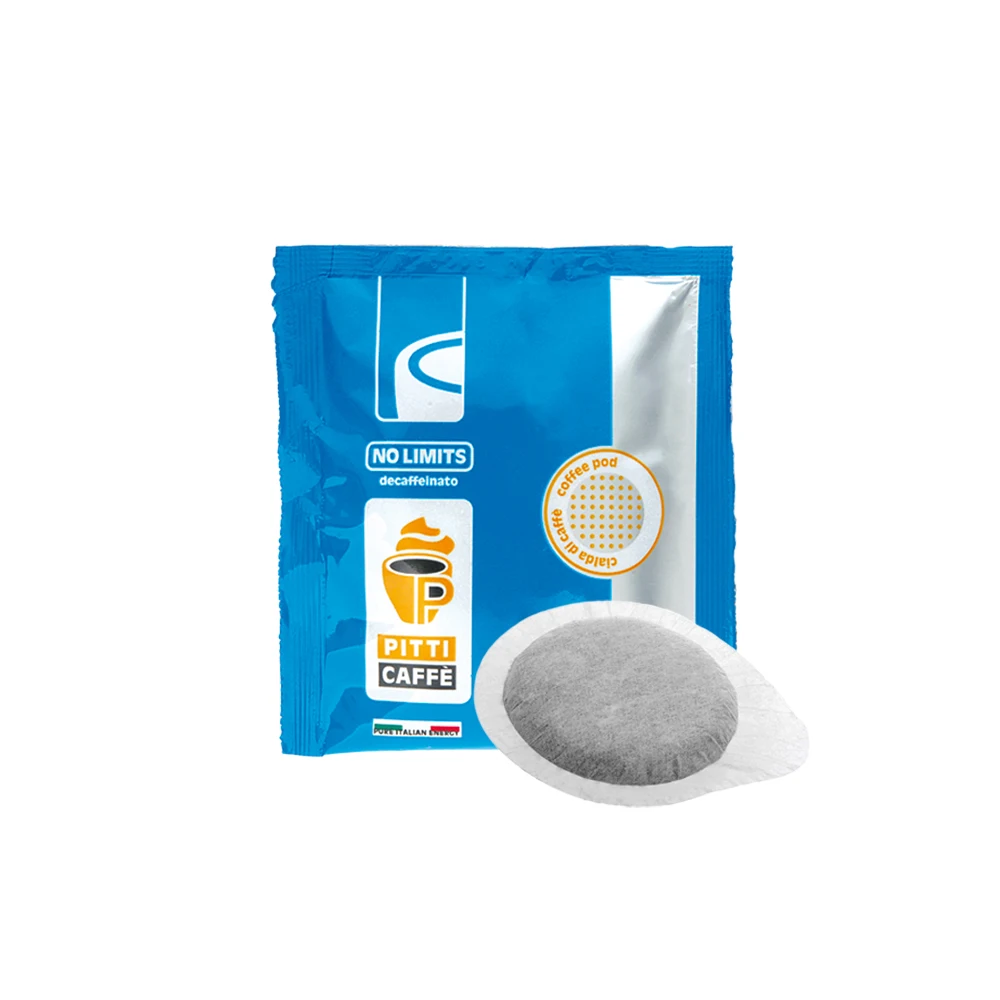 High Quality Italian Coffee - No Limits Decaffeinated - Blister Roasted Coffee Pods IS - For Compatible Machines