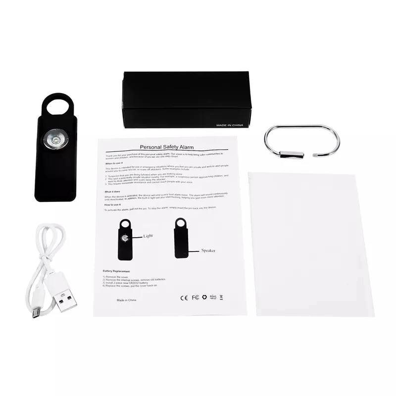 Original Personal Safety Alarm for Women 130dB Siren Strobe LED Light and Keychain Emergency Personal Alarm