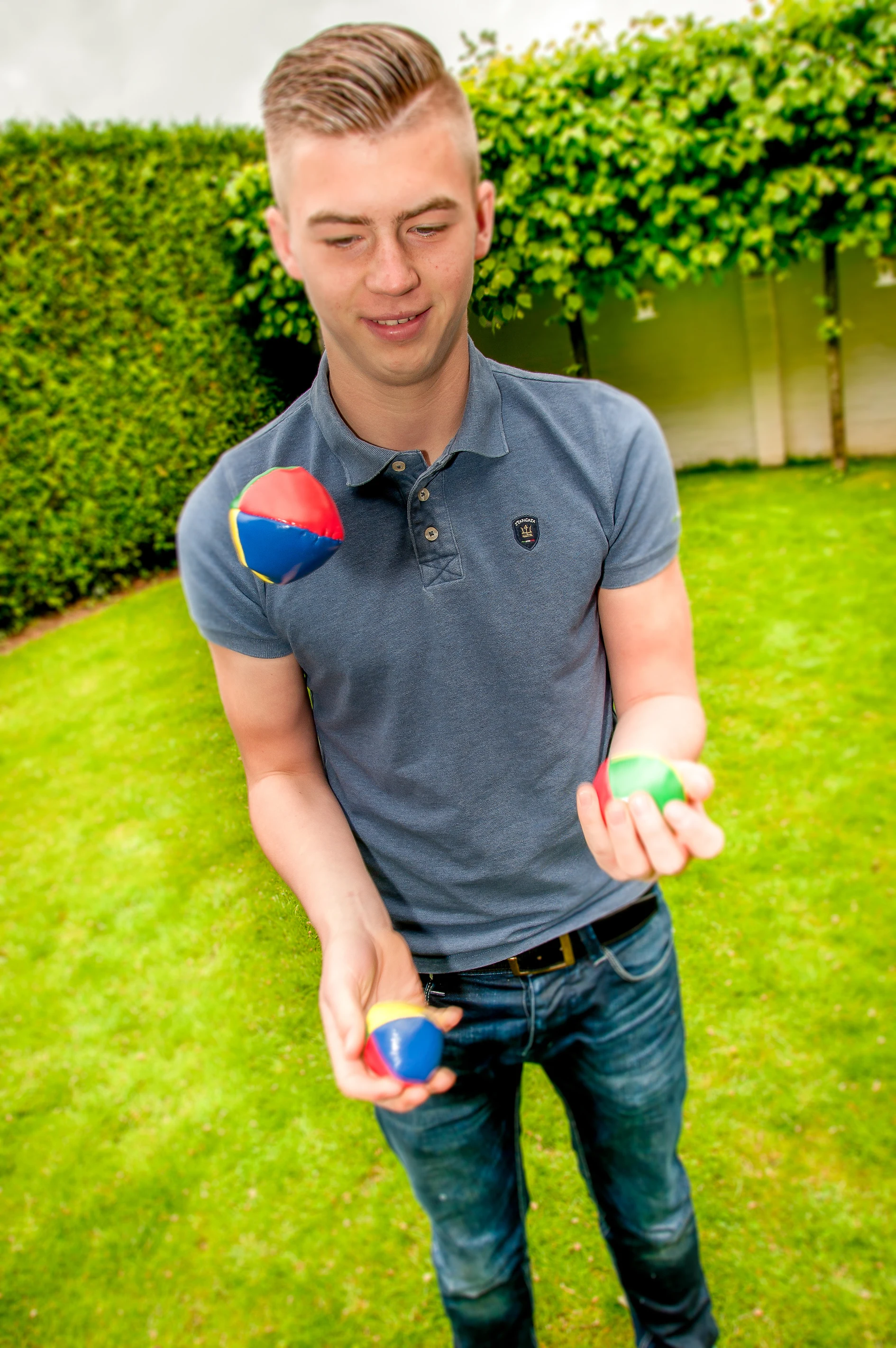Juggling balls small 2 inch Yellow red green blue colored