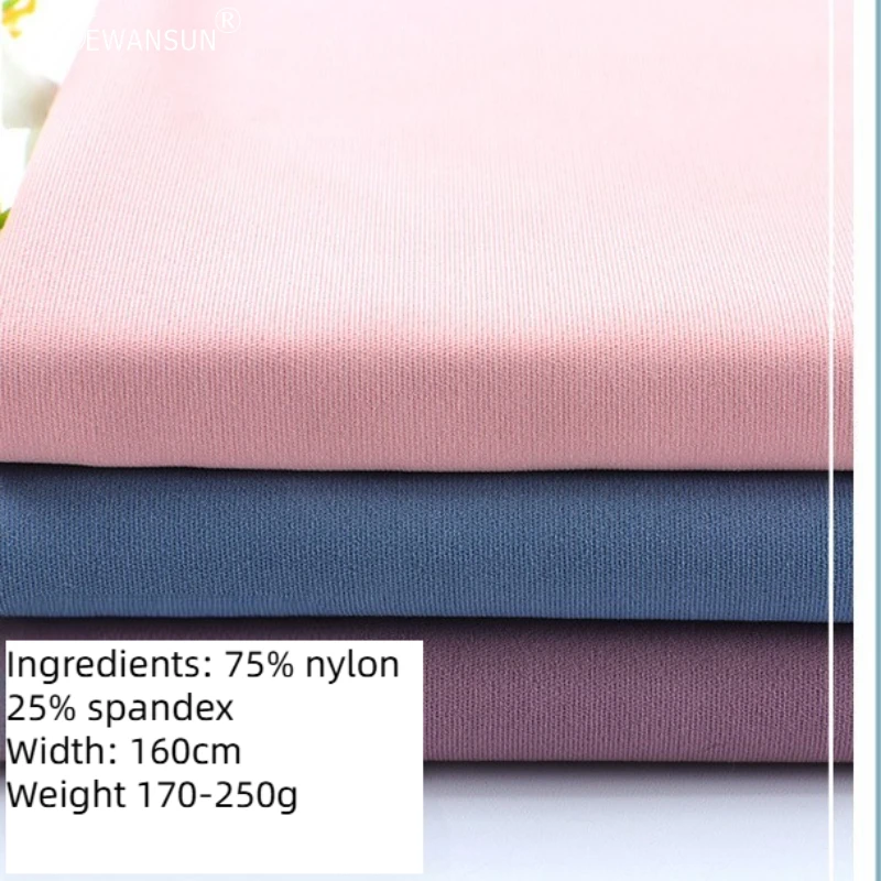 Factory LuLu 4-way stretch knitElastic fabric 75% nylon polyamide 25% spandex elastic fabricDouble knit yoga wear leggings