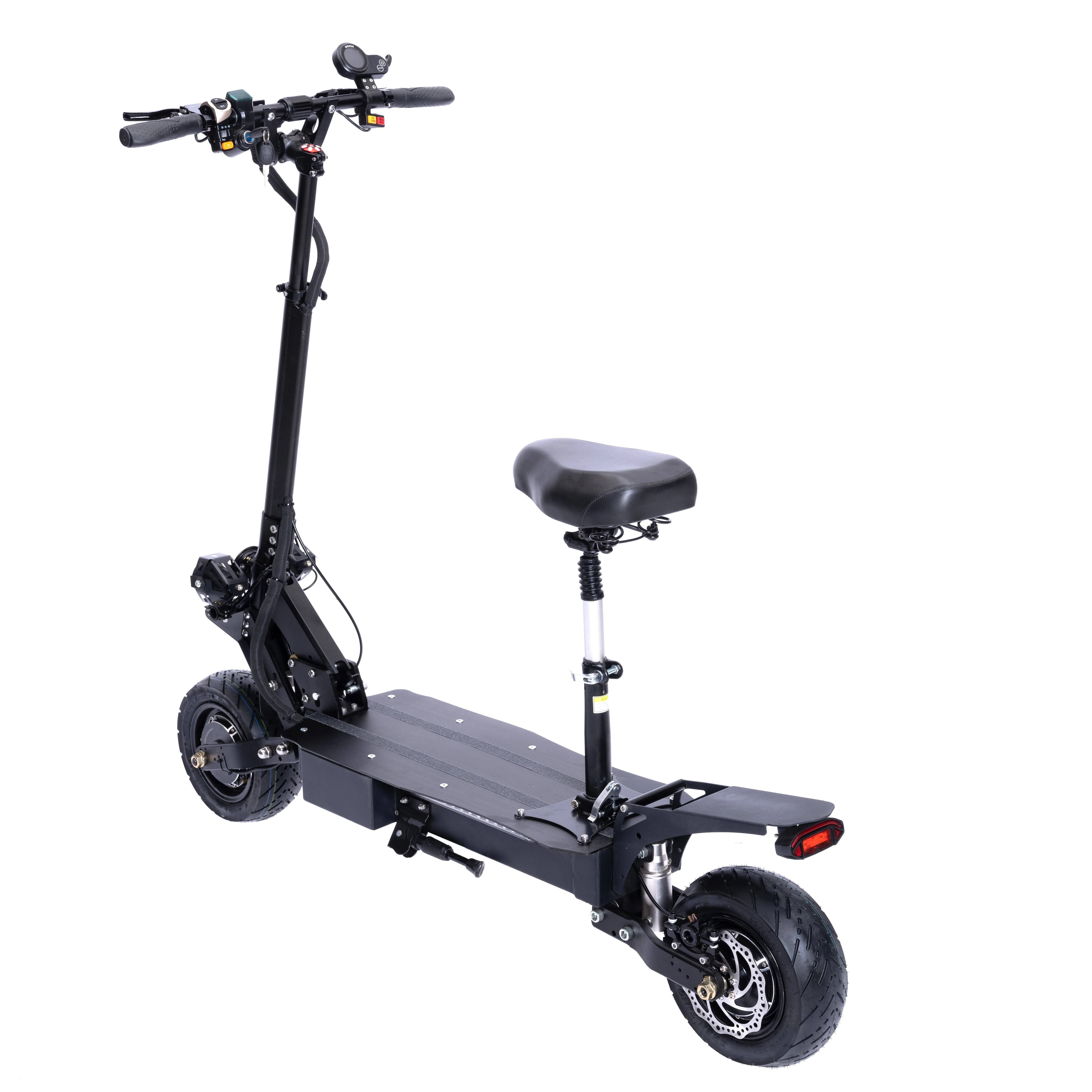 Electric Scooter Adults 5600W Dual Motors Max Speed 50 MPH & 55 Miles Range 11inch Tubeless Tires