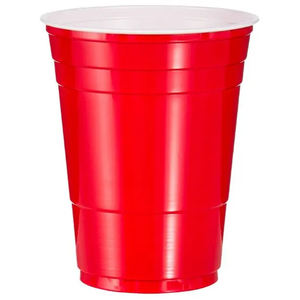 Custom Logo 8oz 12oz 24oz Biodegradable Compostable PLA Cold Disposable Red Cup for Christmas