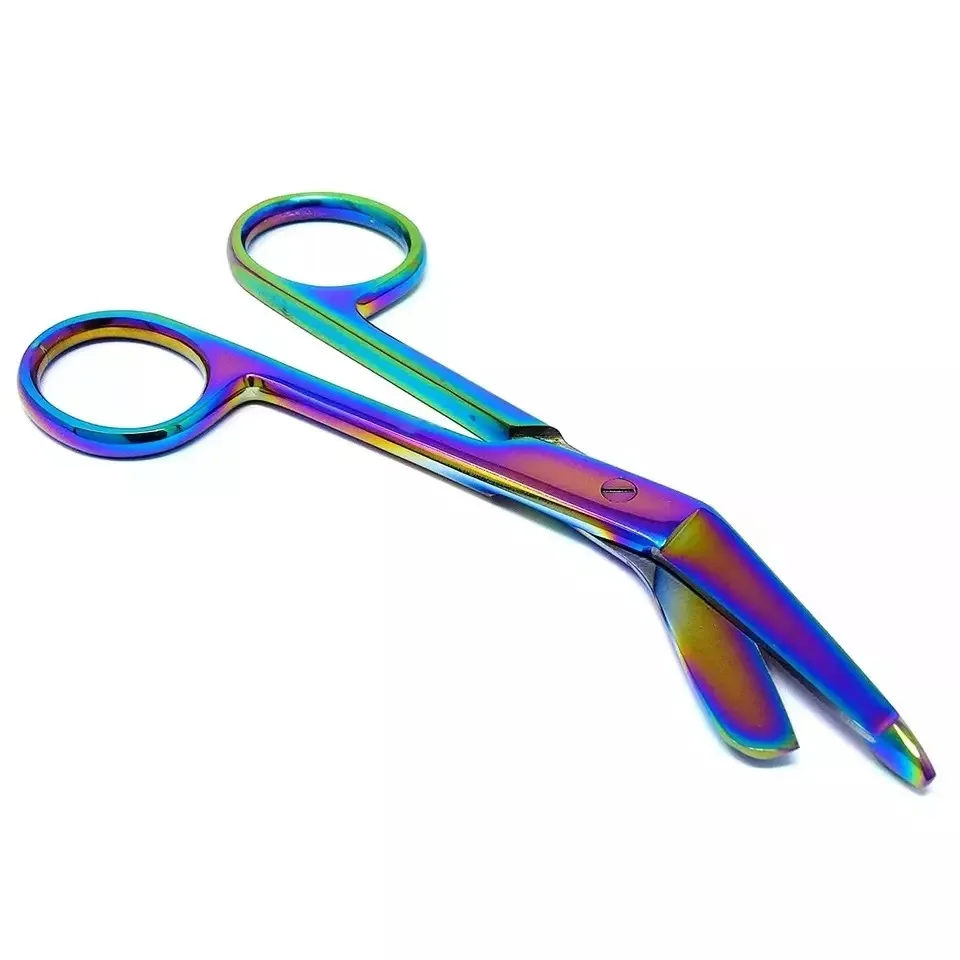 High Quality Stainless Steel Medical Surgical Emergency First Aid Tape Bandage Medical Scissors In Rainbow Color