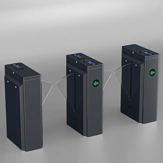 ACS AUTO Security Office Building Entrance Access Control System RFID Reader & QR Code Flap Turnstile Gate for Gym