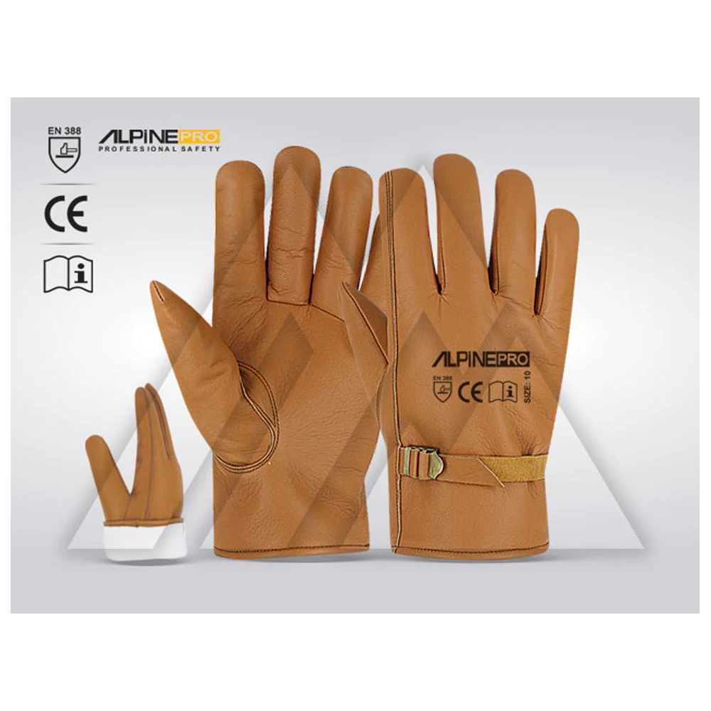Latest Design Good Price Driver Leather Glove Safe Working Gloves / Safety Driving Warm Gloves / Cow Grain For Adults