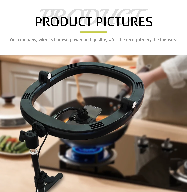 LED Selfie Selfie Light Desktop Shooting Live Broadcast Tripod Folding Belt 10 Inch LED Ring Selfie Light