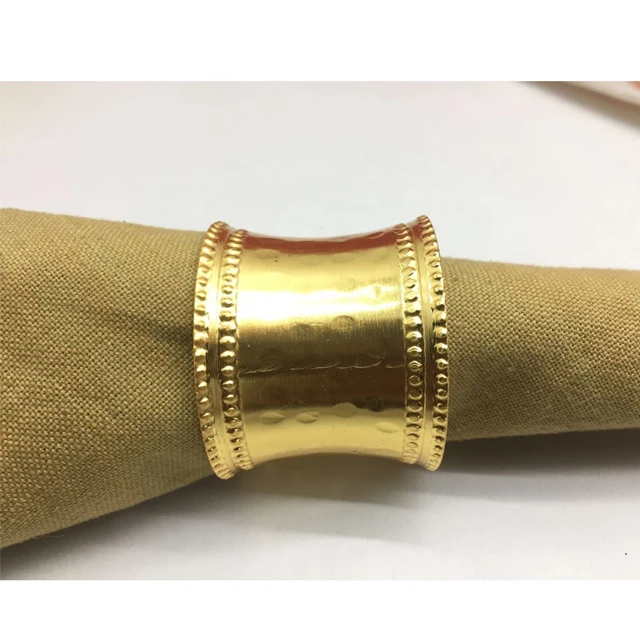 SCI Aluminum Royal Design Wedding Party Decoration Paper Napkin Napkin Ring Dining Table home and kitchen