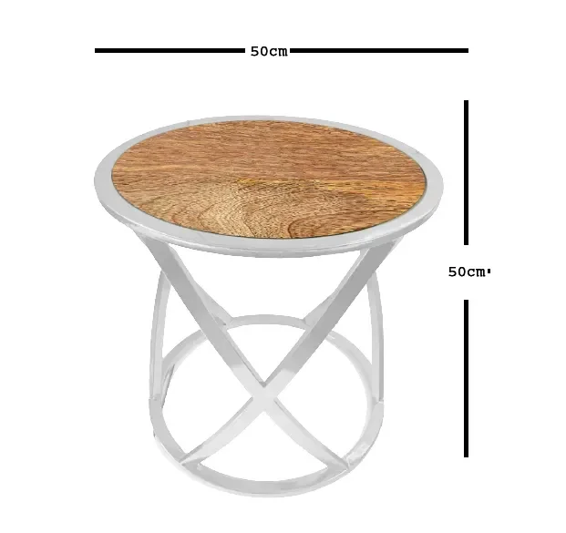 Durable Metal Coffee Table with Beautiful Wooden Top Perfect Blend and Function for Any Living Room or Office for Daily Use