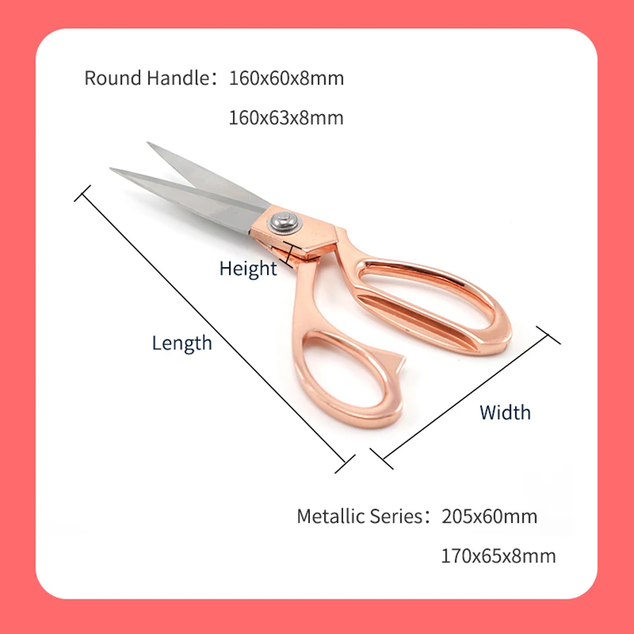 Acrylic Metal Scissor Set Custom Lightweight Stainless Tailor Sewing Scissor Trending Tailor Scissors