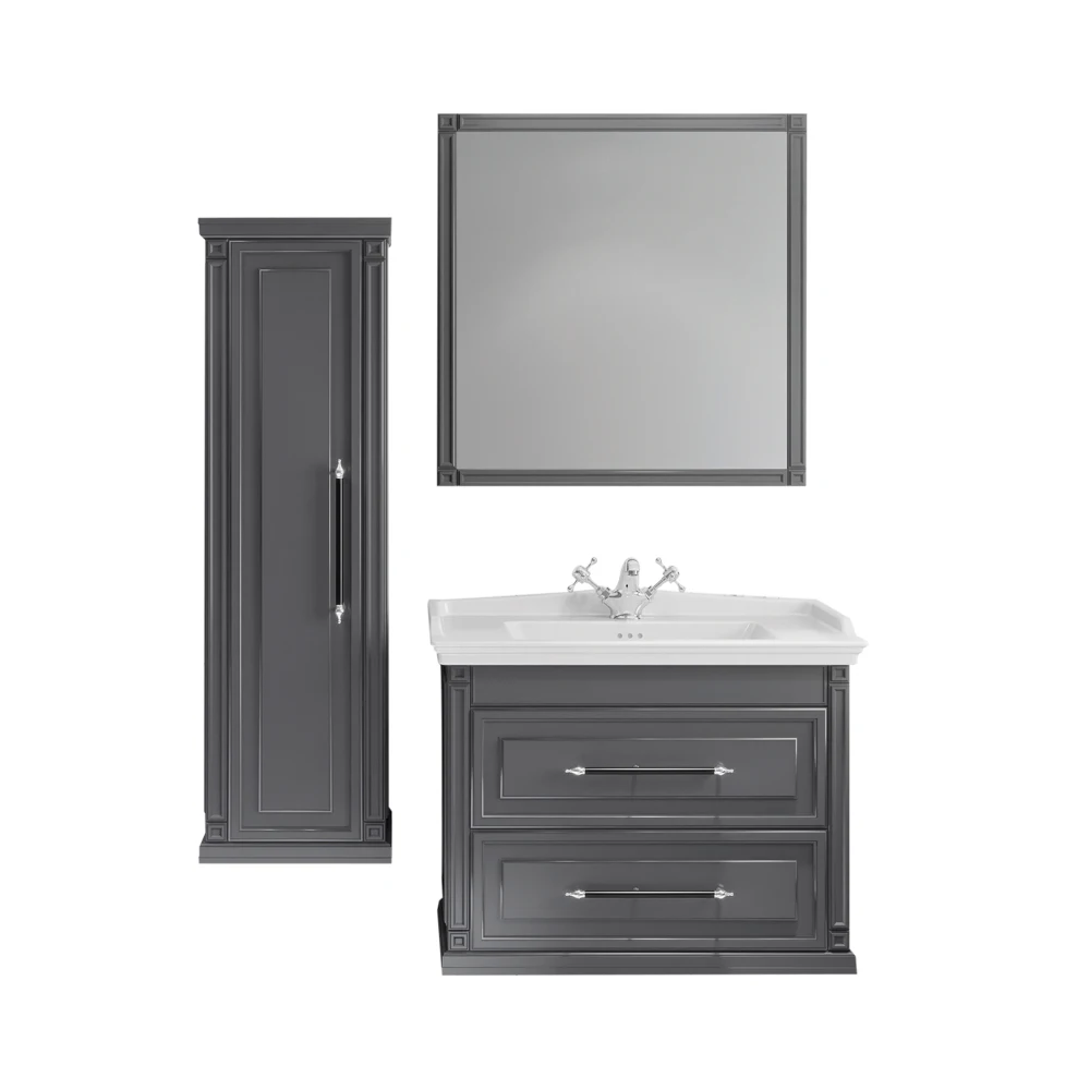 Albatros 80 мебель для ванной комнаты с зеркалом и шкафом продукт