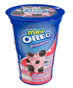 Biscuit Original Indonesia Sandwich Biscuit Mini Oreo Cup with Chocolate Strawberry Vanilla Cream Oreo