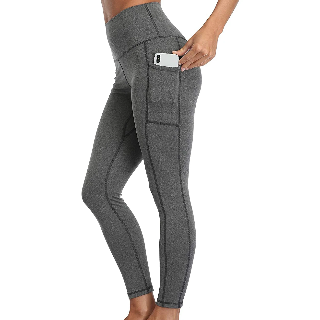 Legging Heather Grey Workout Running Gym Scrunch Butt leggings Yoga High Waisted Tummy Control Lift Breathable Pants leggings