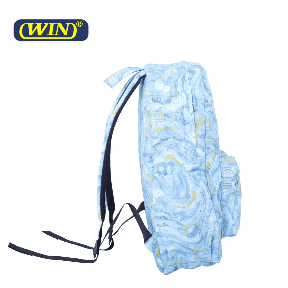 Hot Sales Custom Printing RPET 600D Waterproof School Backpack Bag