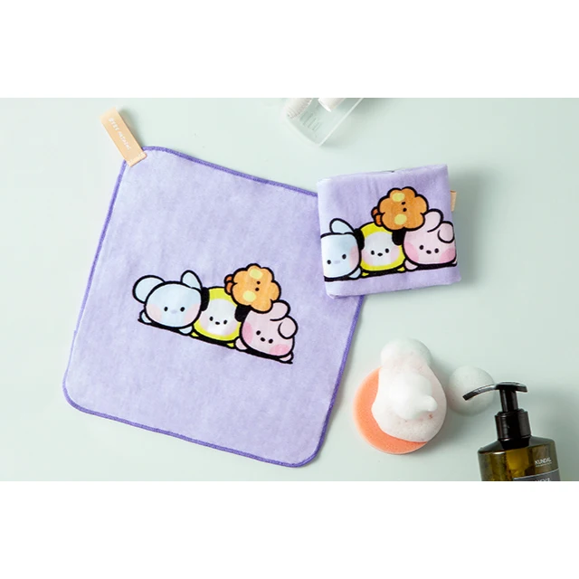 Bts BT21 minini Characters Hand Towels for kpop fan promotion store for kpop Korean musician cute goods