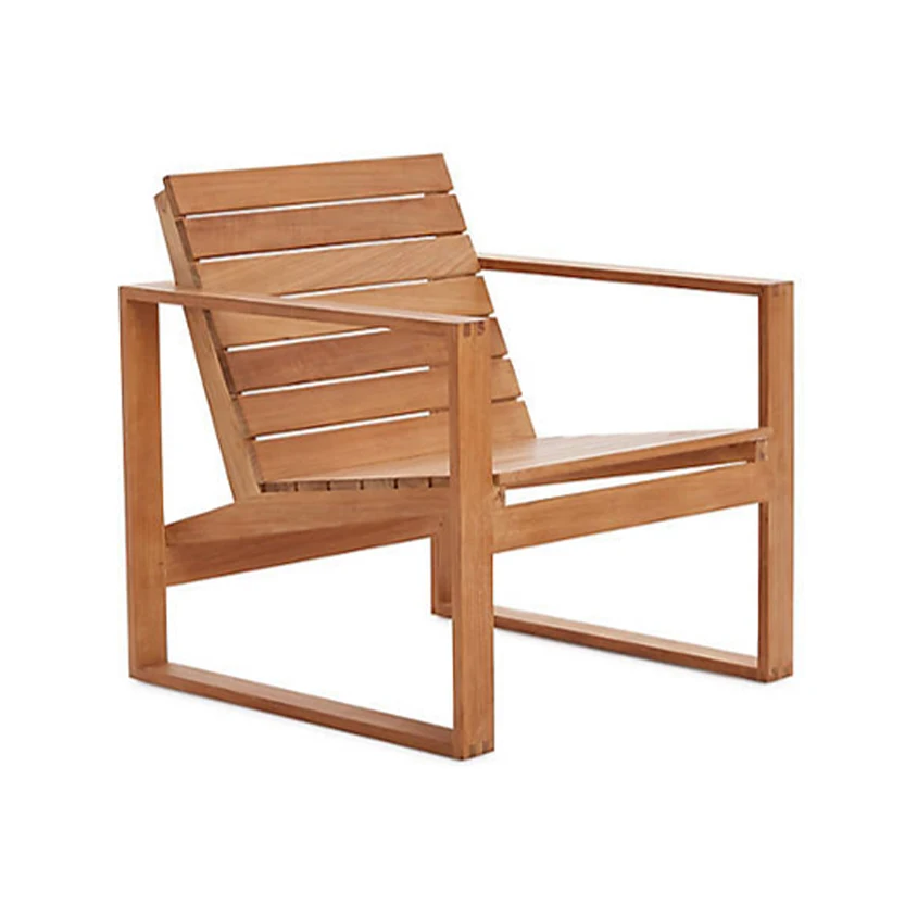 Modern Outdoor Furniture Teak Single Seater Sofa Chair Outdoor Lazy Chair with Outdoor Teak Furniture Best Quality