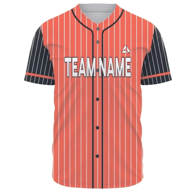 Customizable Polyester Baseball Jerseys for Men Summer Short Sleeve Embroidery Style Shirt Sublimation Printing Softball