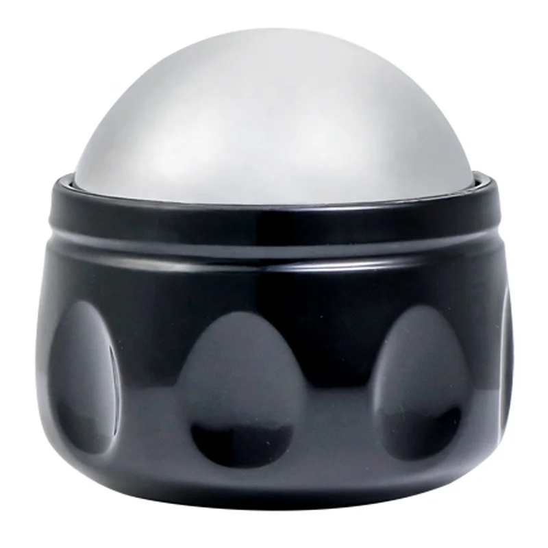 stainless steel cryo ball deep muscle massage handheld therapy black cold massage ball