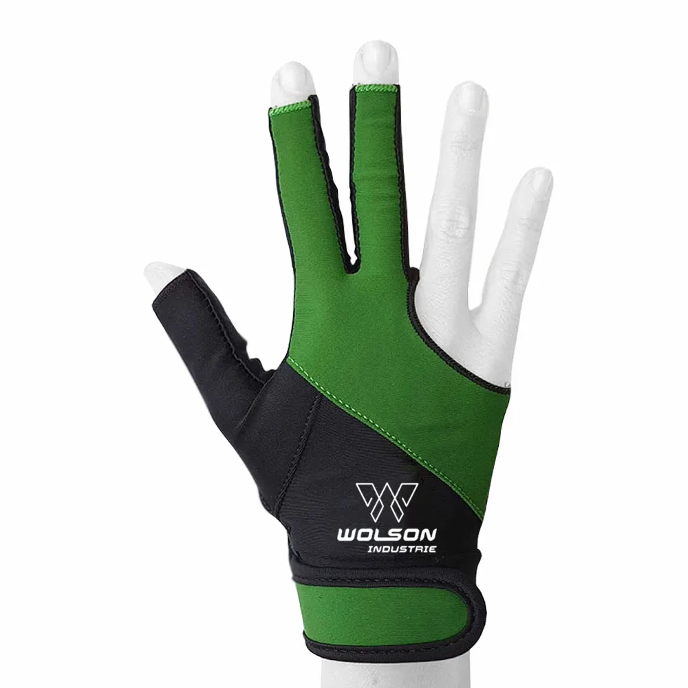 Factory OEM Classic Style Left Hand Custom Printing Billiards Gloves Top Quality Anti Wrinkle Stretchy Snooker Gloves