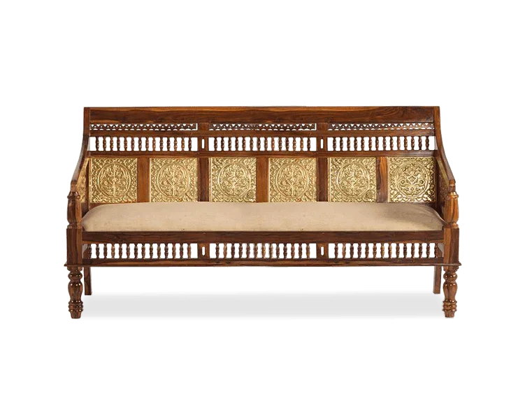 Kusum Art sheesham wooden and fabric sofa set for living room and hotel and restaurant furniture  with export quality