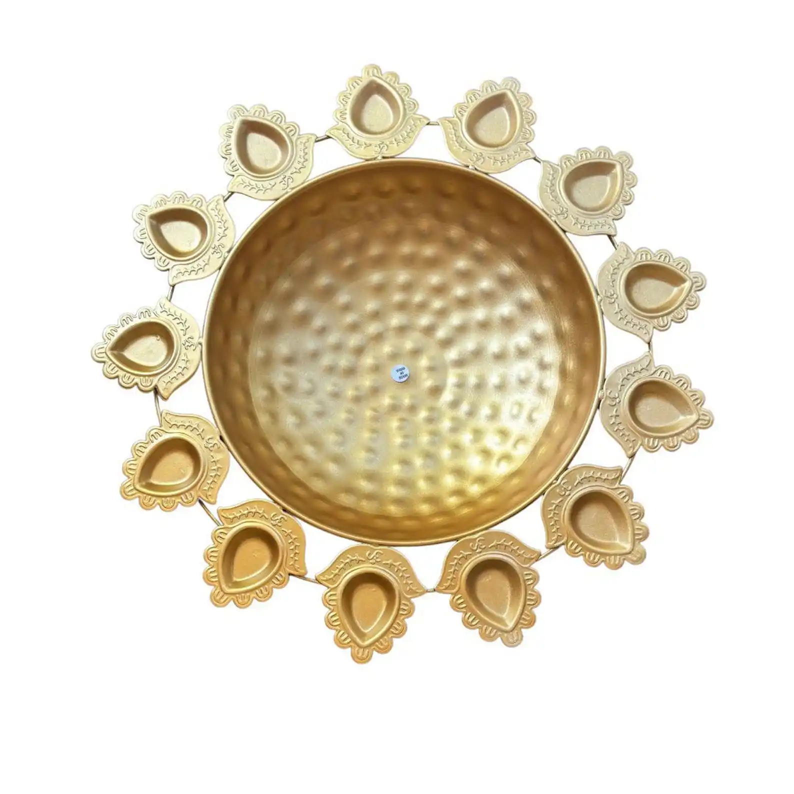 Metal Rangoli Urli Bowl Tea Light Holder High Quality Urli Diya Diwali And Other Candle Holders Lanterns For Home Decor