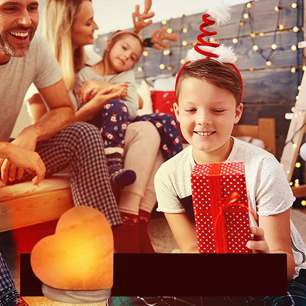 Dimmer Switch Wooden Crystal Rock Large Stone Base Natural Decoration Pakistan Pink Himalayan Salt Lamps