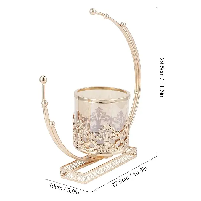 Rose Gold Metal Votive Candle Holders Small Decorative Wedding Tealight Candles Holder for Table Decorations from India