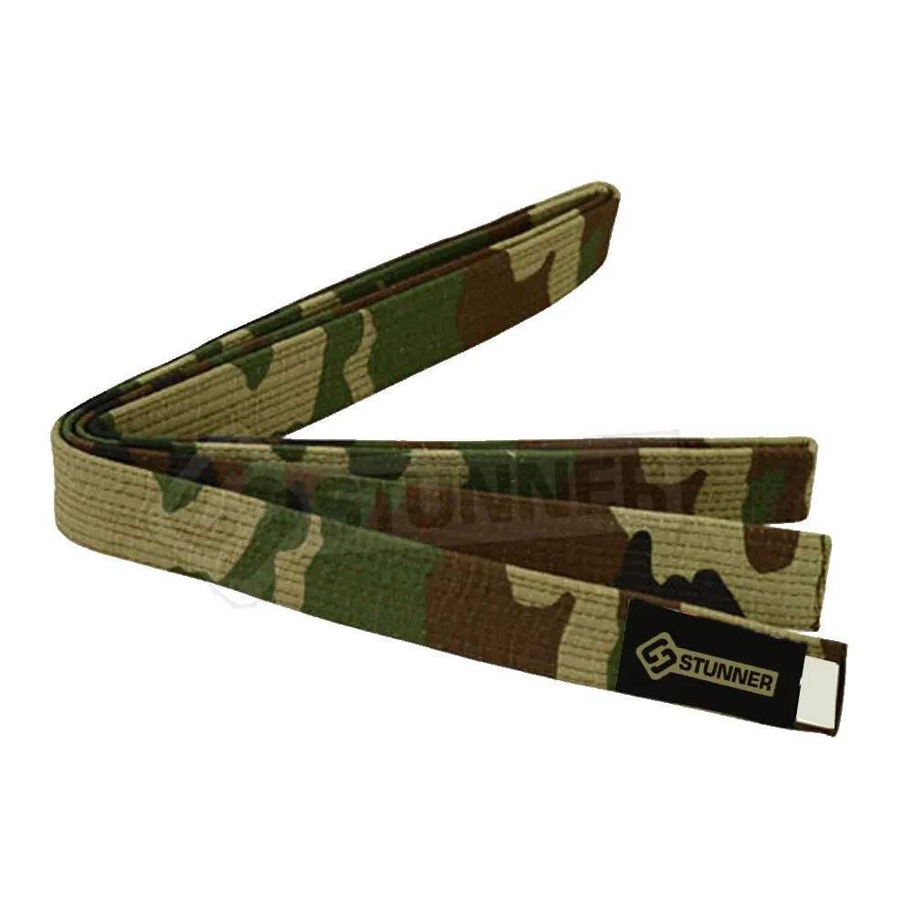 Camo Printing Customized Design Karate Belts Martial Arts Taekwondo Karate Belts 100% Cotton Made