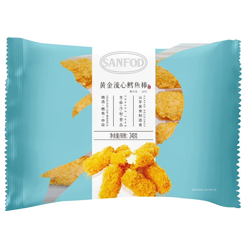 Вкусные замороженные морепродукты закуски предварительно жаренные для детей и школьного