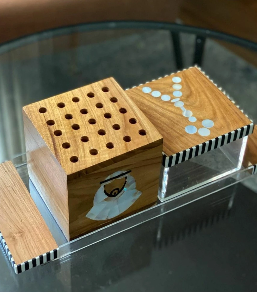 NEW DESIGN MOTHER OF PEARL INLAY BAKHOOR MUBKHAR MADKHAN TRADITIONAL RAMADAN EID GIVEAWAYS IN  UAE   VINTAGE CRAFT