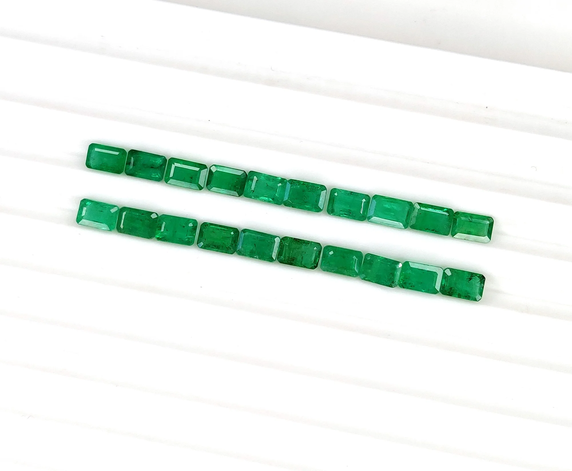 100% Natural Zambian Emerald Fine Quality Octagon Cut 6x4 mm Reasonably Priced Sapphire Gemstones for Jewelry Making
