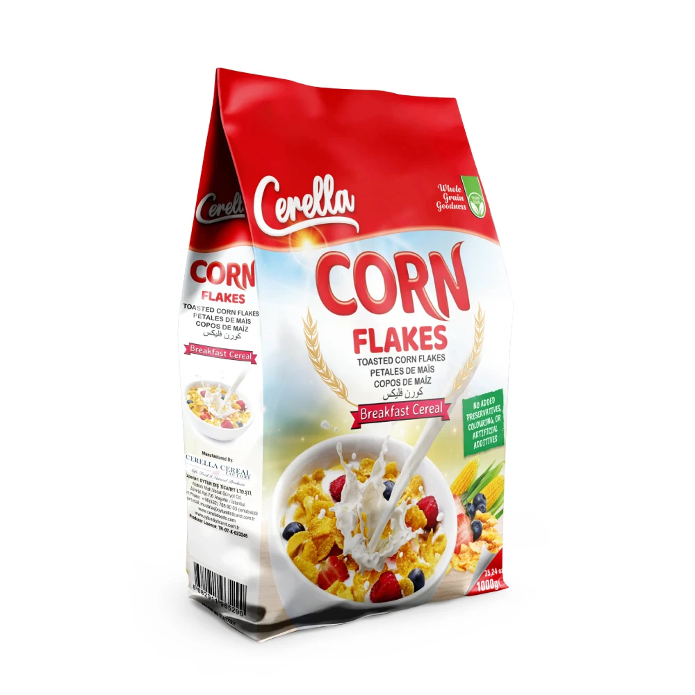 Corn Flakes Bag Packing Corn Flakes Breakfast Cereals From Turkey For Adult Child Healthy and Organic Best Price Cereals