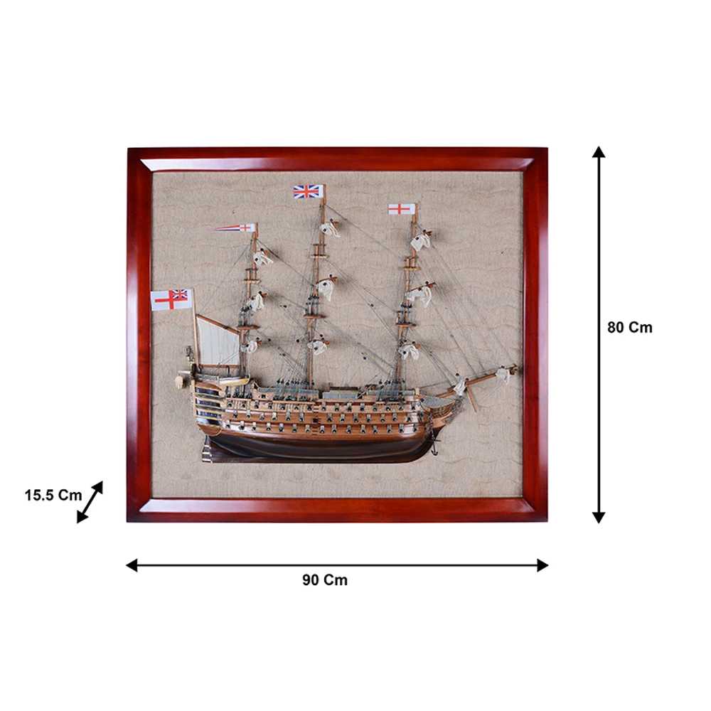 Wooden Handicraft HMS Victory Half - Ship 85cm decorative objects home decoration items