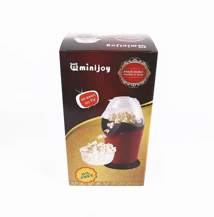 Mini Homeuse Electric Hot Air Popcorn Popper with Measuring Cup to Portion Popping Corn Kernels