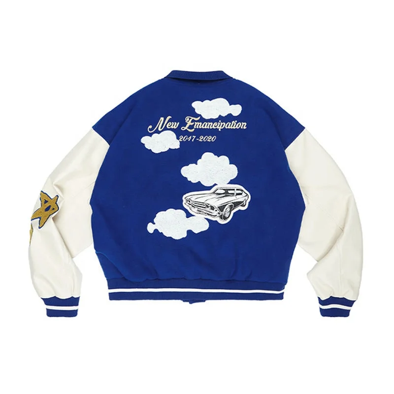 Custom Design Fleece Letterman Bomber Baseball Leather Varsities Jacket\Basketball Varsity Jacket Men Jackets