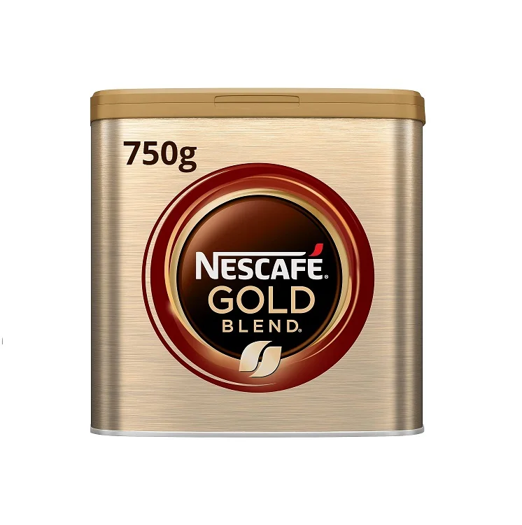 NESCAFE Золотая смесь растворимого кофе 750 г олово-Nescafe оригинальный Средний кофейный кейс гранулы