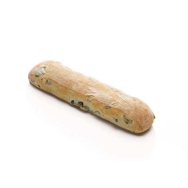 Italian frozen crusty roll with olives and extra vergin olive oil Product PARBAKED