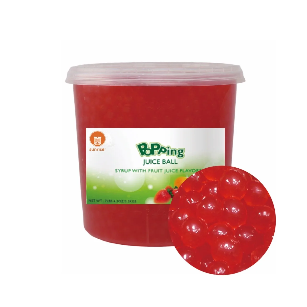 Taiwan Bubble Tea Supplier 3.4kg Caramel Popping Boba For Milk Tea