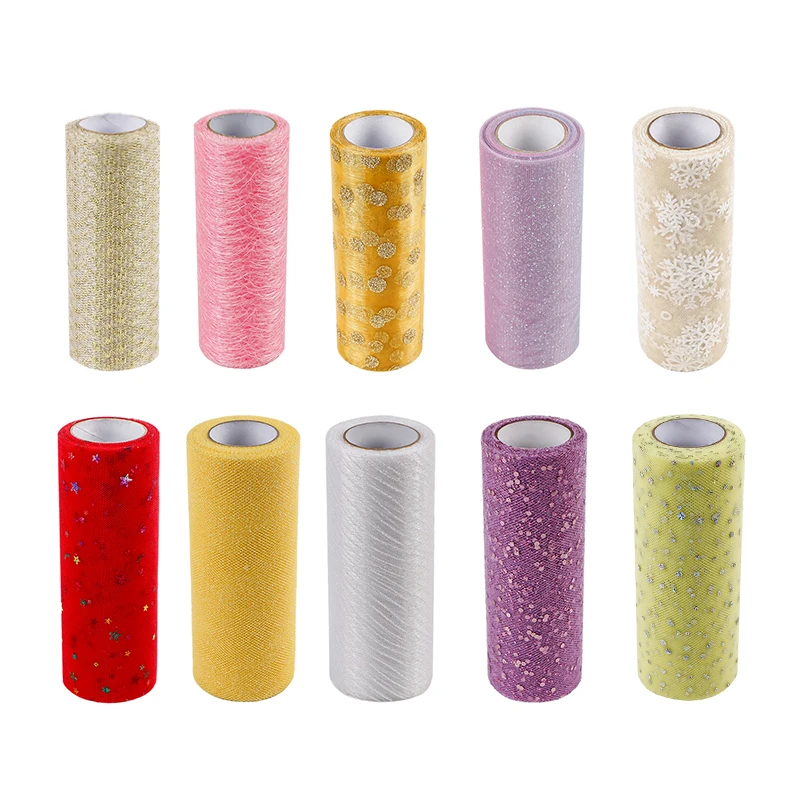 MSD American Net Tulle Roll Dress Fabric DIY Tulle Mesh Fabric Roll Ribbon Party Decoration Tulle Roll