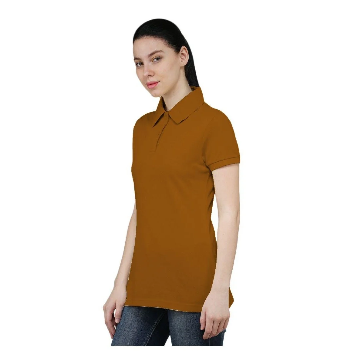 High Quality Plain Women Yellow Color Custom Golf Polo T Shirts Cotton Sports Outdoor Ladies Wholesale Polo Tee Shirts